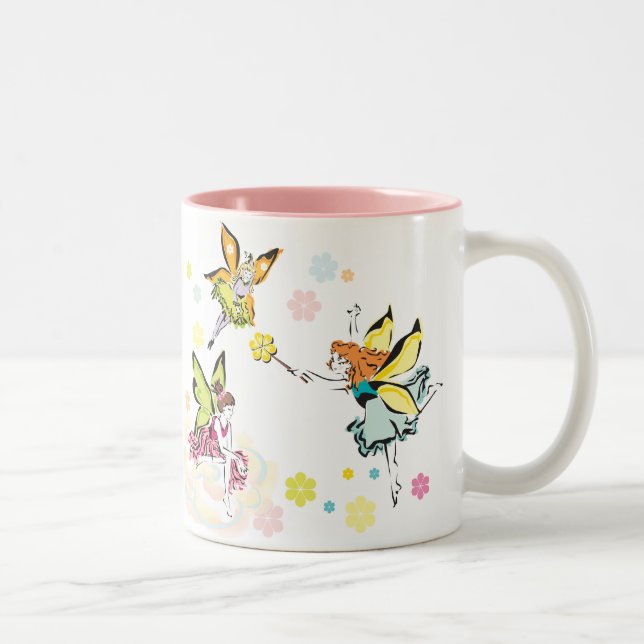 Magische Feen Zweifarbige Tasse (Rechts)