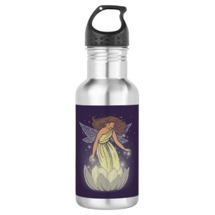 Magische feenhafte weiße trinkflasche