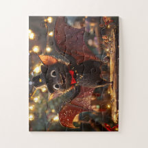 Magische Fledermaus - glänzendes Puzzle