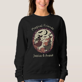 Magische Freunde - Halloween-Mondlicht-Szene Sweatshirt