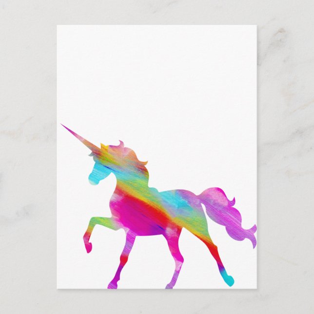 Magische funkelnd Regenbogenpresse Postkarte (Vorderseite)