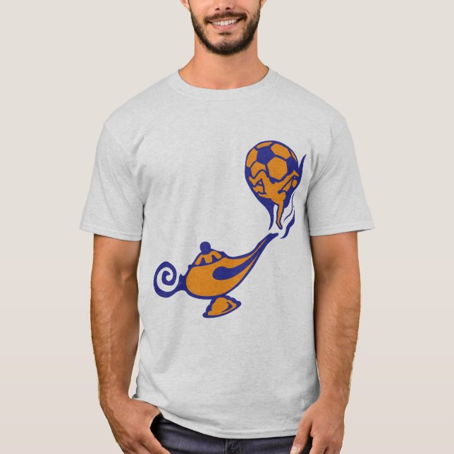 Magische Fußball-Spielball-Player-Lampe T-Shirt (Vorderseite)