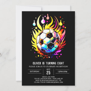 Magische Fußballkids bearbeitbar Geburtstag Einladung