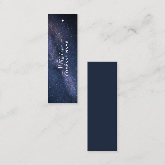 Magische Galaxie-Geschenketiketten Mini Visitenkarte (Vorne/Hinten)