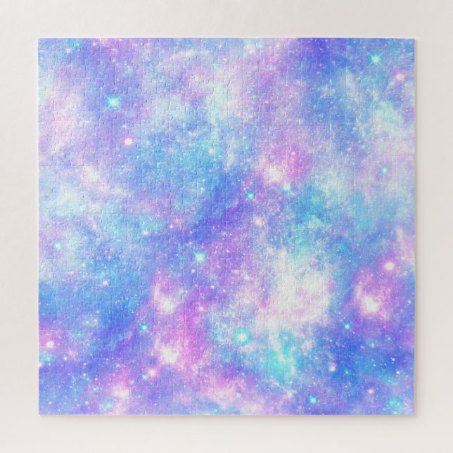 Magische Galaxie: Pink Blue Star Print (Vertikal)