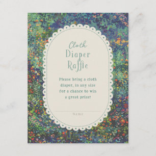 Magische Gartenlackierung Babydusche Windelwanne Begleitkarte