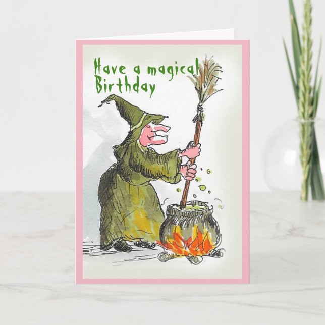 Magische Geburtskarte Karte (Vorderseite)