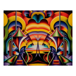 Magische Gesichter an magischen Orten Poster