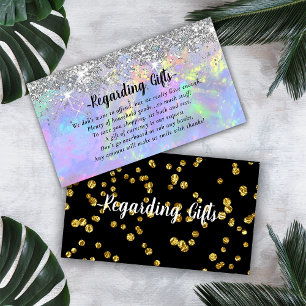 Magische Glitzer Flitterwochen wünschen gut Begleitkarte