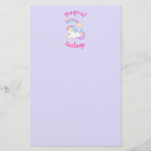 Magische Grüße Unicorn & Shooting Star Briefpapier