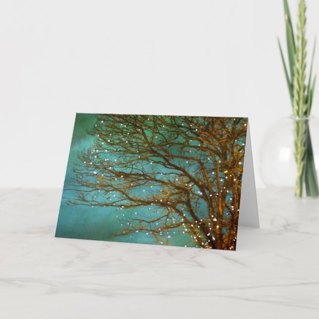 Magische Grußkarten Feiertagskarte (Vorderseite)