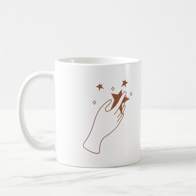 Magische Hände Astrologie Villen Kaffee Tasse (Links)