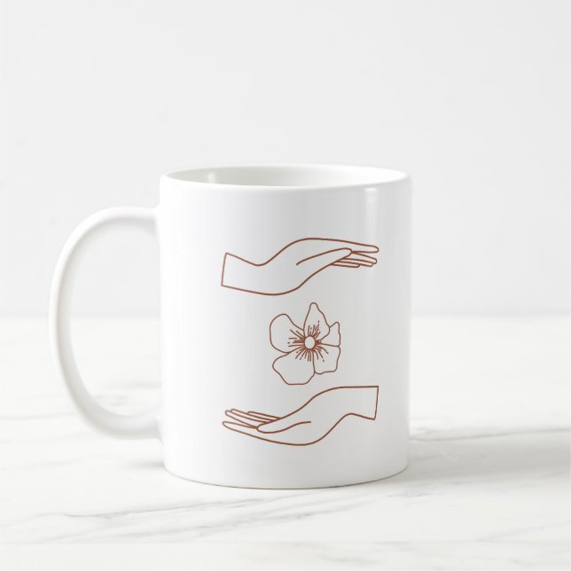 Magische Hände Astrologie Villen Kaffee Tasse (Links)