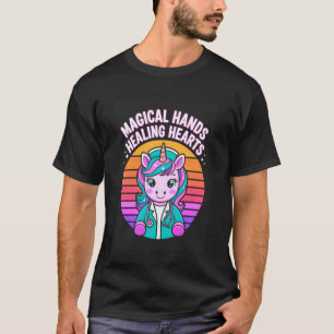 Magische Hände heilen Herzen Krankenschwester Einh T-Shirt