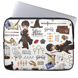 Magische HARRY POTTER™ Wasserfarbe Laptopschutzhülle