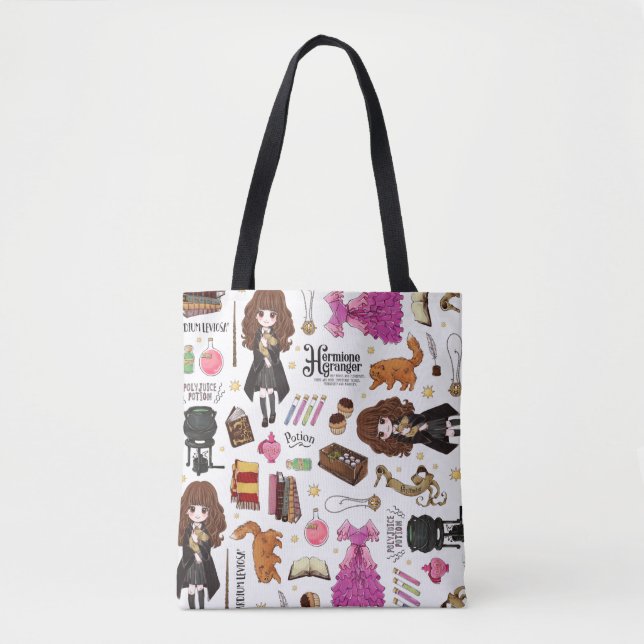Magische Hermione Granger Wasserfarbe Tasche (Vorderseite)