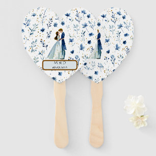 Magische Hochzeitshandfächer – Aquarell-Stil Fächer