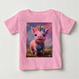 "Magische Hooves: Der Regenbogen Einhornschwanz" Baby T-shirt
