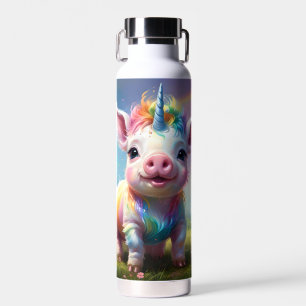 "Magische Hooves: Der Regenbogen Einhornschwanz" Trinkflasche