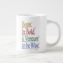 Magische Horace Quote Jumbo-Tasse