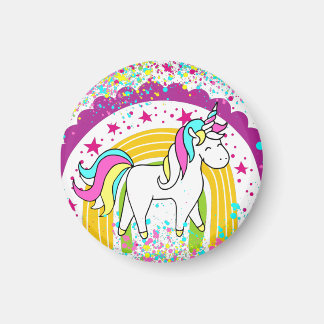 Magische Hübsche Pastel Unicorn Rainbow Stars Magnet