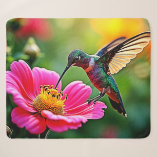 Magische Hummingbird Moments Design Sherpadecke