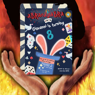 Magische Illusionen Geburtstagsparty Einladung Sho