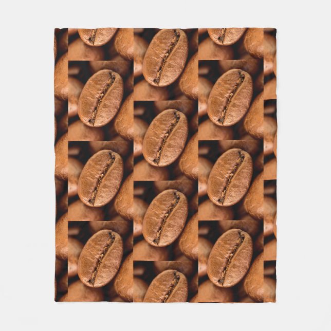 Magische Kaffeebohnen Fleecedecke (Vorderseite)