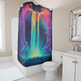 Magische Kaskade, fesselnde Ruhe Duschvorhang