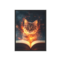 Magische Katzenwandkunst
