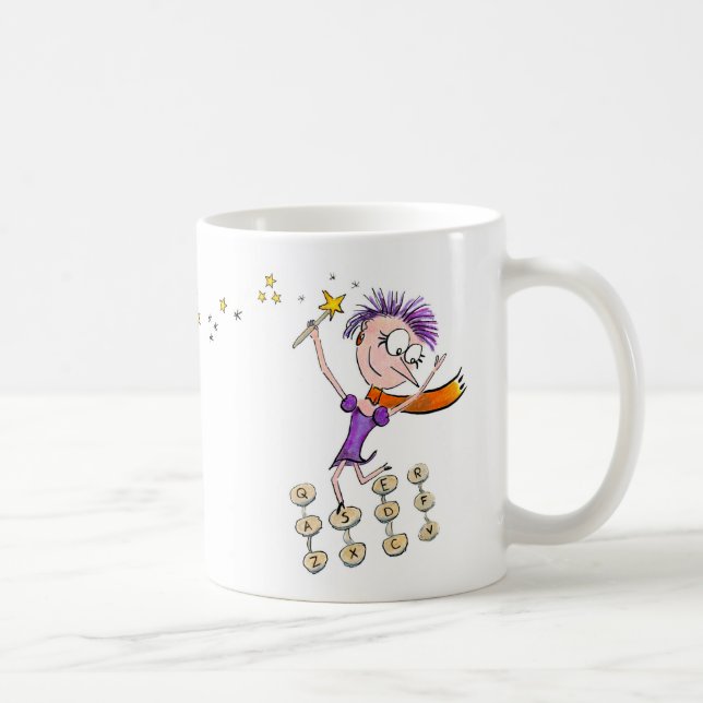 Magische Kreativitäts-Tasse für Verfasser Kaffeetasse (Rechts)