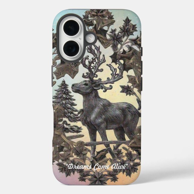 "Magische Kreaturen" iPhone 16 Hülle (Rückseite)