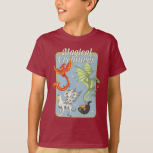 Magische Kreaturen Vintage Grafik T-Shirt