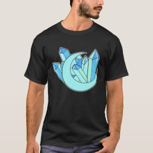 Magische Kristallmond Psychische Person T-Shirt