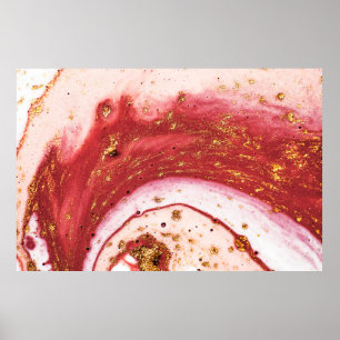 Magische Kunstwerke. Fantastische Korallenfarben. Poster