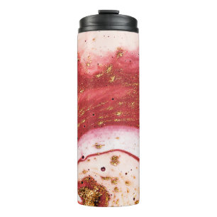 Magische Kunstwerke. Fantastische Korallenfarben. Thermosbecher