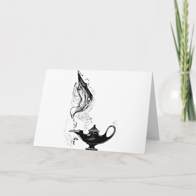 Magische Lampe Karte (Vorderseite)