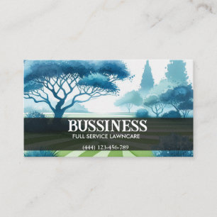 Magische Landscaping-Visitenkarte Visitenkarte