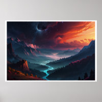 Magische Landschaft der Nordlichter