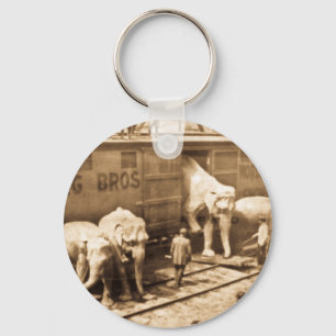 Magische Laternen-Dia Ringling Bros Elefant-Zug Schlüsselanhänger