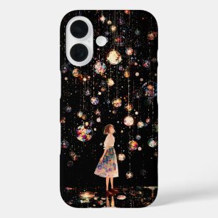 Magische leuchtende Kugeln und Sternenhimmel iPhon iPhone 16 Hülle