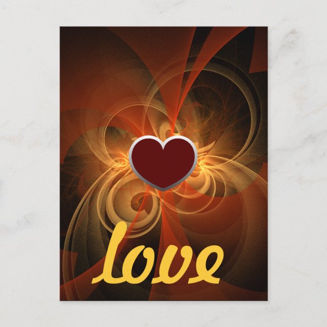 Magische Liebe-Postkarte des Morgens Postkarte (Vorderseite)