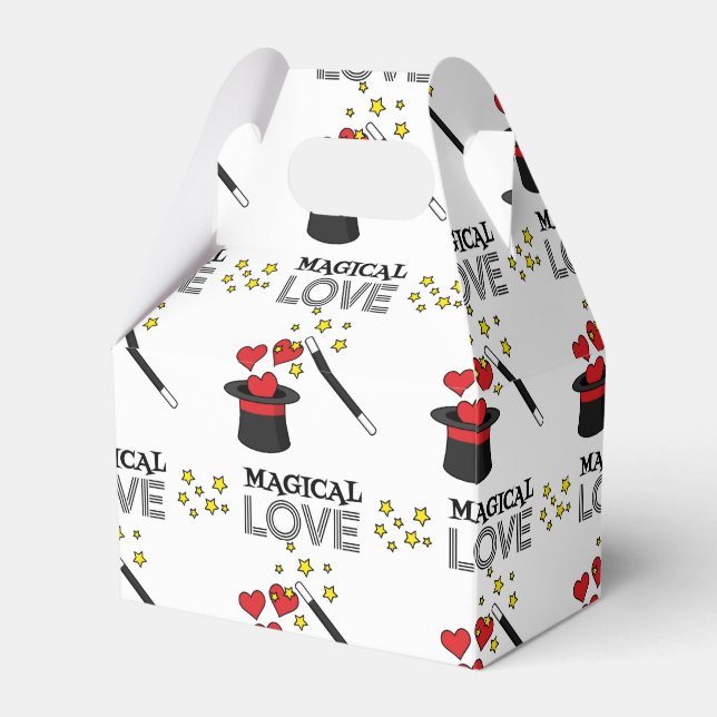 Magische Liebe - Schwarz Geschenkschachtel (Vorderseite)