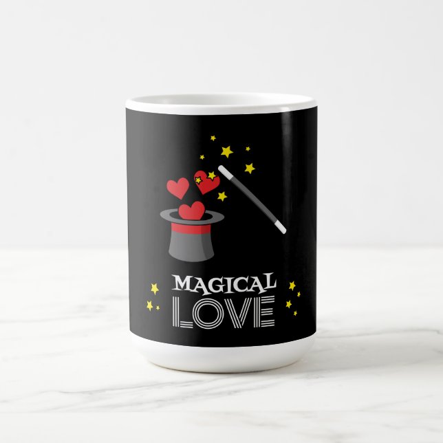 Magische Liebe - Weiß Kaffeetasse (Mittel)
