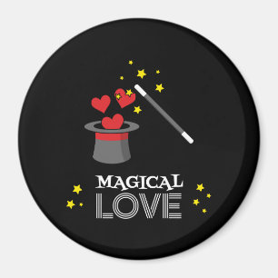 Magische Liebe - Weiß Magnet