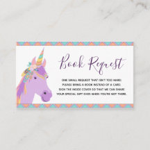 Magische Lila Unicorn Kinderdusche Buchanfrage