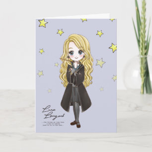 Magische Luna Lovegood-Aquarell Karte