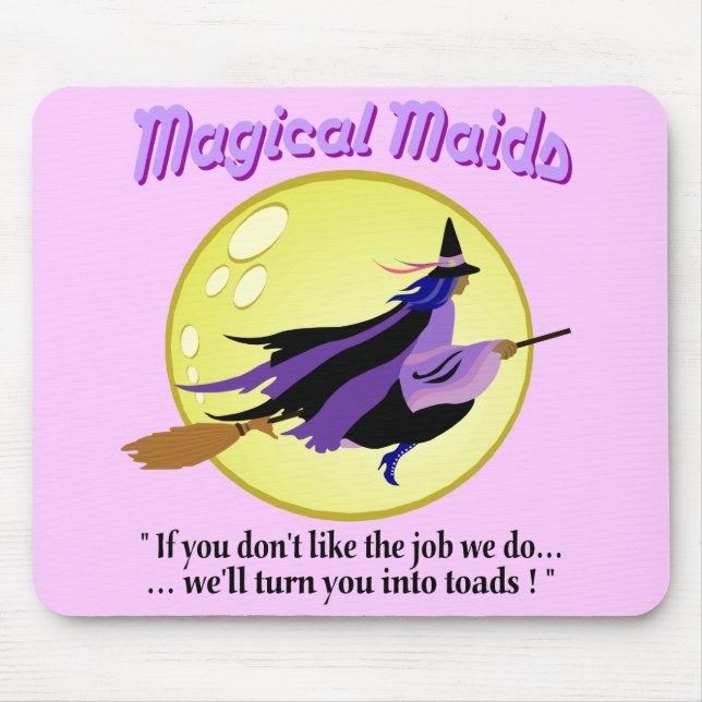 Magische Maid Hexenmäuse Pad Mousepad (Vorne)