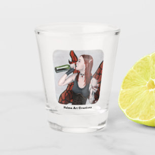 Magische Märchen Trinken Wine Fantasy Kunst, Dicht Schnapsglas