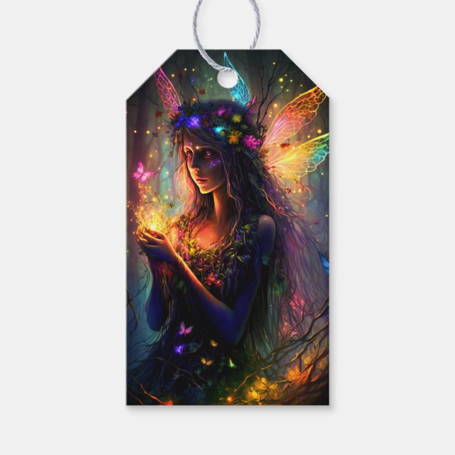 Magische Märchenprinzessin Fantasy Pixie Staub Geschenkanhänger (Vorderseite)